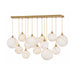 Hinkley 30305 Skye 13-lt 60" LED Linear Pendant - Cased Opal Glass
