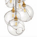Hinkley 30306 Skye 6-lt 24" LED Chandelier - Clear Glass