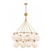 Hinkley 30308 Skye Extra Large 18-lt 53" LED Two Tier Chandelier - Cased Opal Glass