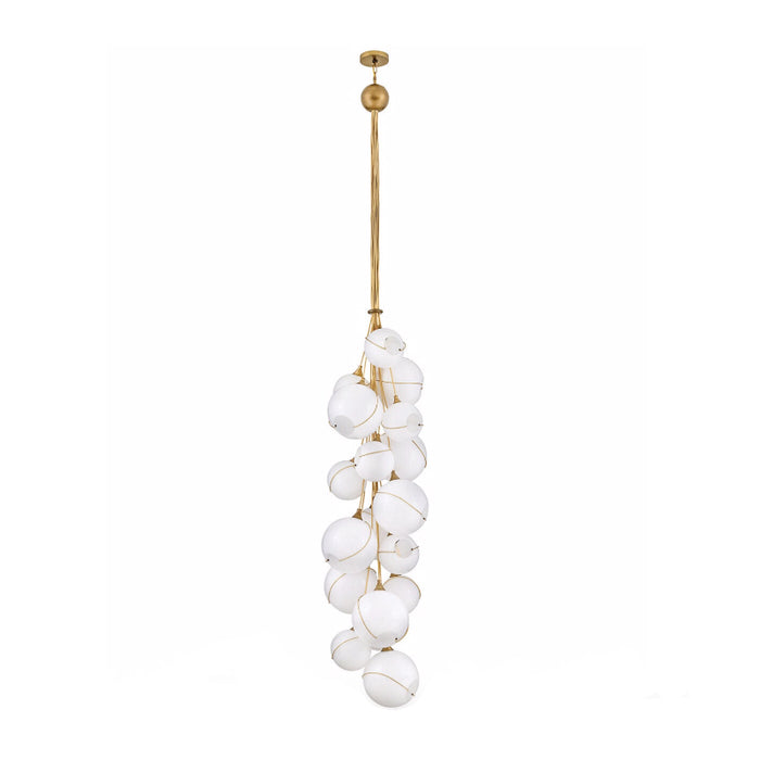 Hinkley 30309 Skye 18-lt 39" LED Chandelier - Cased Opal Glass