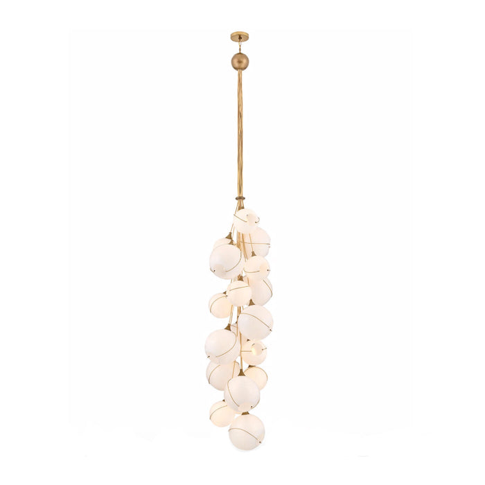 Hinkley 30309 Skye 18-lt 39" LED Chandelier - Cased Opal Glass