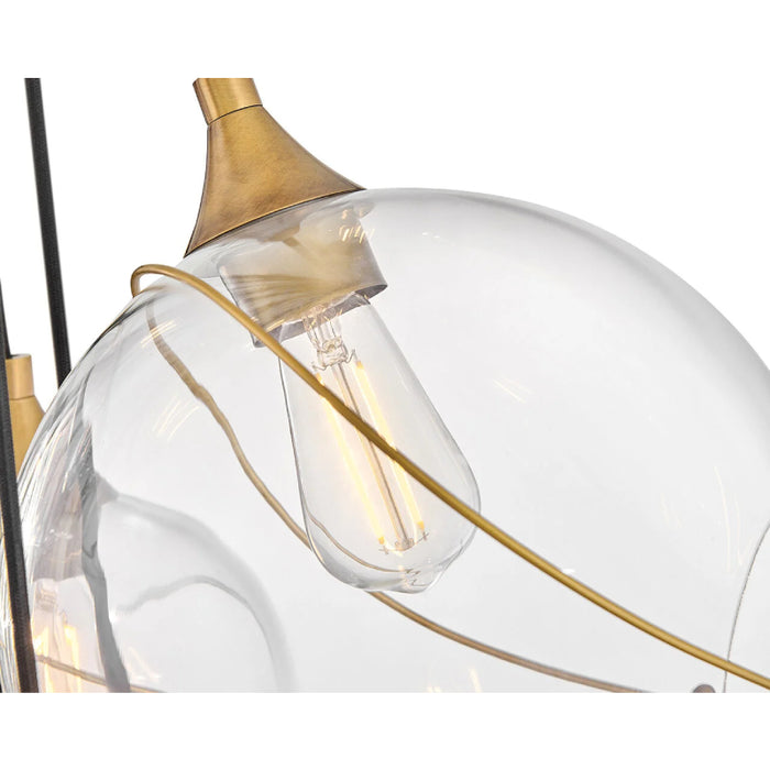 Hinkley 30309 Skye 18-lt 39" LED Chandelier - Clear Glass