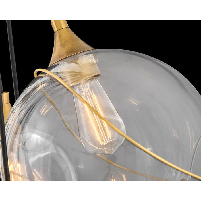 Hinkley 30309 Skye 18-lt 39" LED Chandelier - Clear Glass