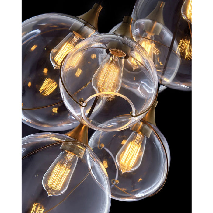 Hinkley 30309 Skye 18-lt 39" LED Chandelier - Clear Glass