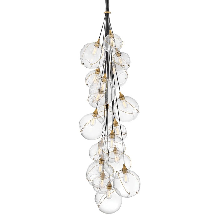 Hinkley 30309 Skye 18-lt 39" LED Chandelier - Clear Glass