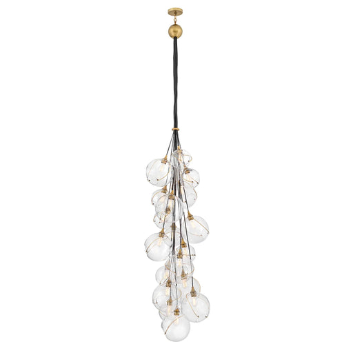 Hinkley 30309 Skye 18-lt 39" LED Chandelier - Clear Glass
