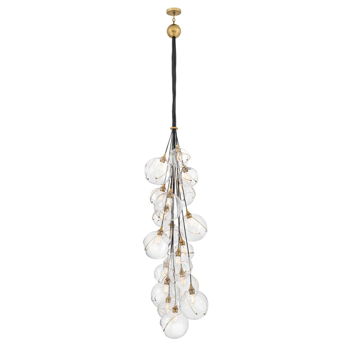Hinkley 30309 Skye 18-lt 39" LED Chandelier - Clear Glass