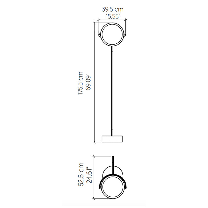 Accord 3039 Naia 1-lt 69" Tall LED Floor Lamp