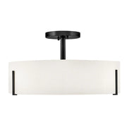 Hinkley 47573 Halle 4-lt 20" LED Semi-Flush Mount - Black