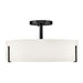 Hinkley 47573 Halle 4-lt 20" LED Semi-Flush Mount - Black