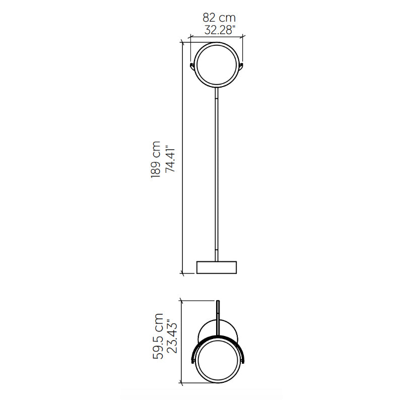 Accord 3040 Naia 1-lt 74" Tall LED Floor Lamp