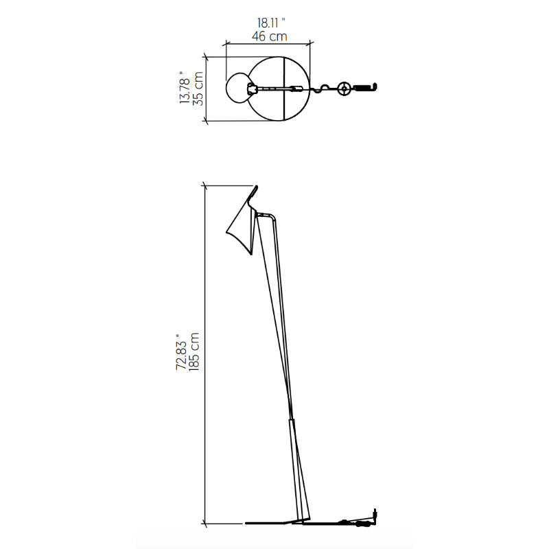 Accord 3041 Balance 1-lt 73" Tall LED Floor Lamp