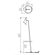 Accord 3042 Balance 1-lt 73" Tall LED Floor Lamp