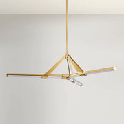 Hudson Valley 3046 Jonas 3-lt 46" LED Chandelier-Aged Brass