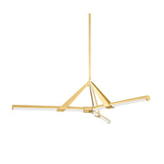Hudson Valley 3046 Jonas 3-lt 46" LED Chandelier-Aged Brass