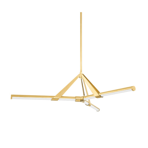 Hudson Valley 3046 Jonas 3-lt 46" LED Chandelier-Aged Brass