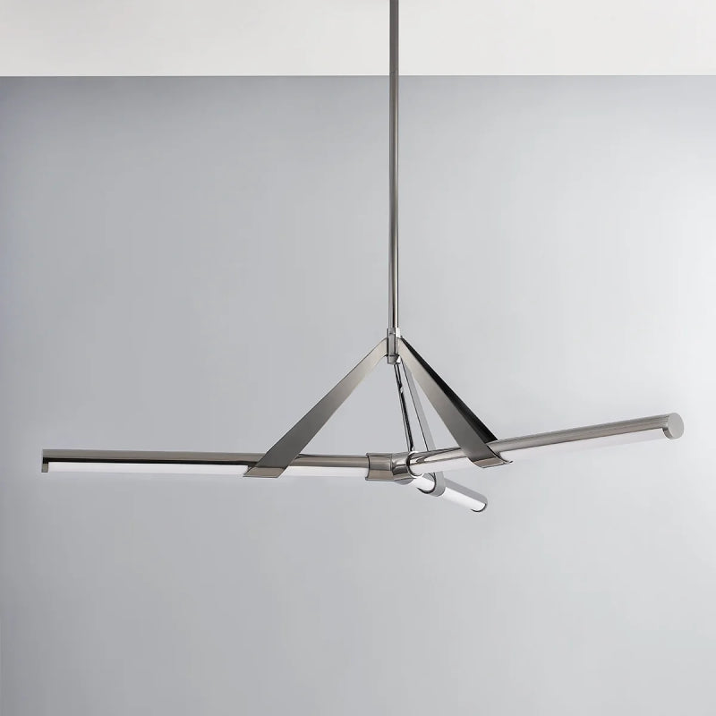 Hudson Valley 3046 Jonas 3-lt 46" LED Chandelier-Black Nickel