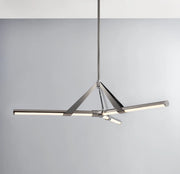 Hudson Valley 3046 Jonas 3-lt 46" LED Chandelier-Black Nickel