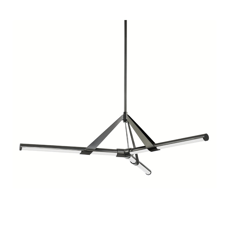 Hudson Valley 3046 Jonas 3-lt 46" LED Chandelier-Black Nickel