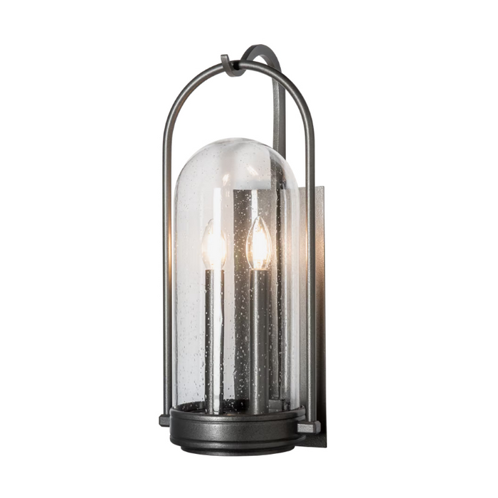 Hubbardton Forge 305212 Davis 2-lt 22" Tall Outdoor Wall Sconce - Natural Iron