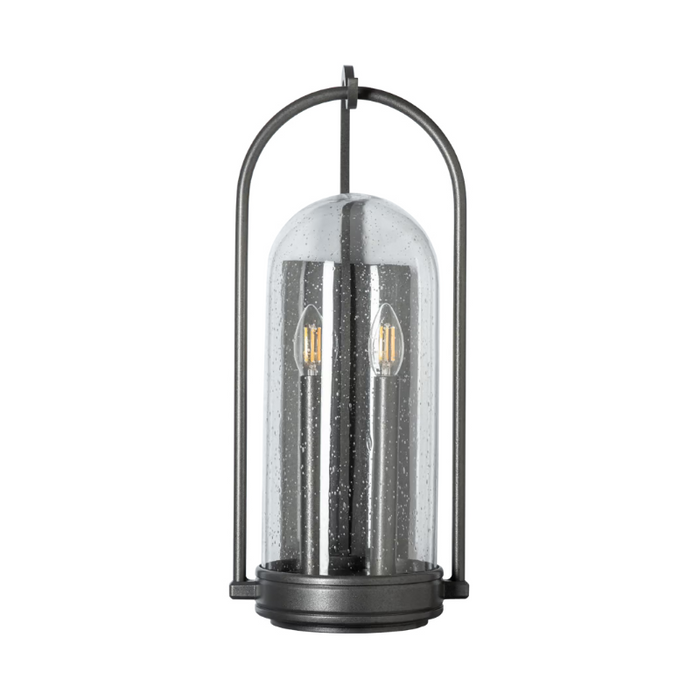 Hubbardton Forge 305212 Davis 2-lt 22" Tall Outdoor Wall Sconce - Natural Iron