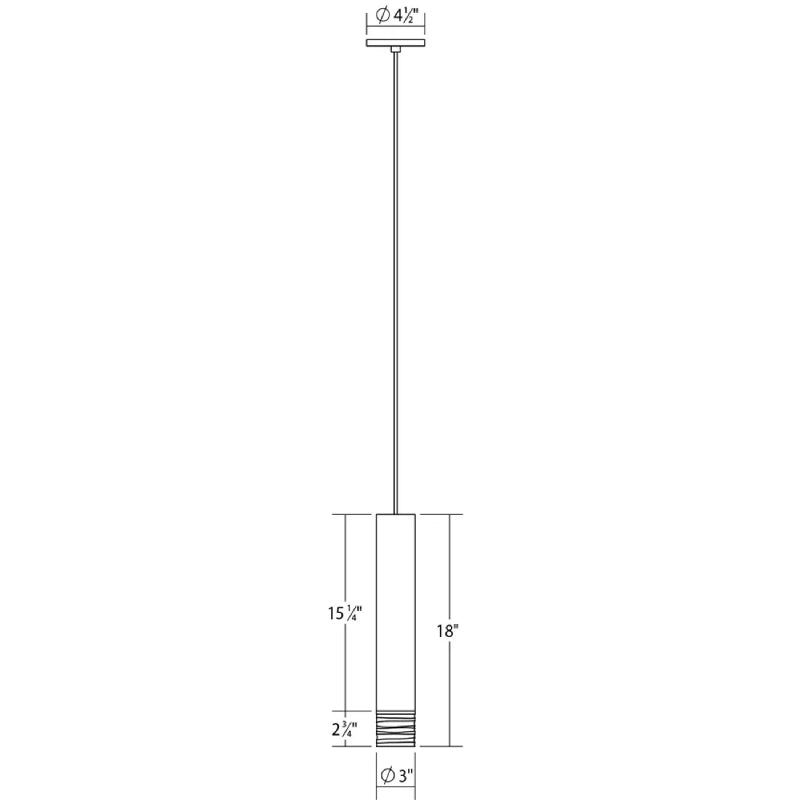 Sonneman 3058 ALC 3" Medium LED Pendant