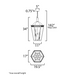 Maxim 30598 Oxford 6-lt 20" Outdoor Pendant