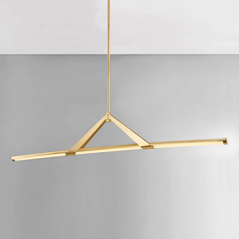 Hudson Valley 3060 Jonas 1-lt 60" LED Linear Chandelier-Aged Brass