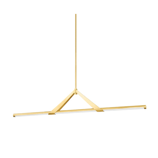 Hudson Valley 3060 Jonas 1-lt 60" LED Linear Chandelier-Aged Brass