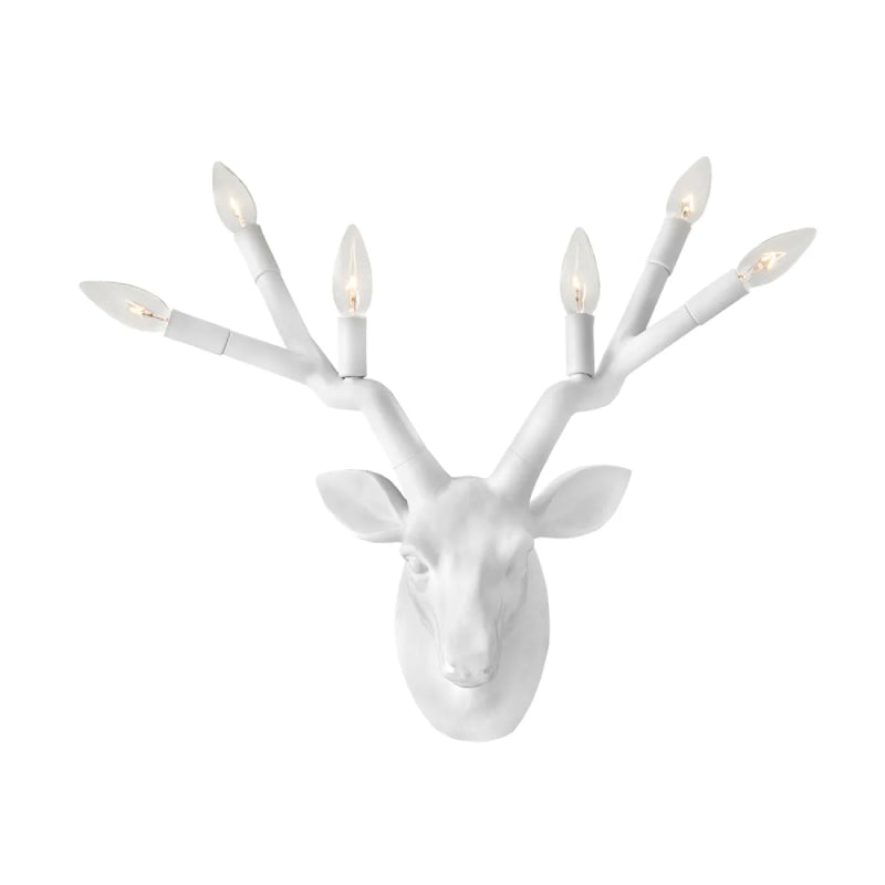 Hinkley 30602 Stag 6-lt 16" Tall LED Wall Sconce - Chalk White