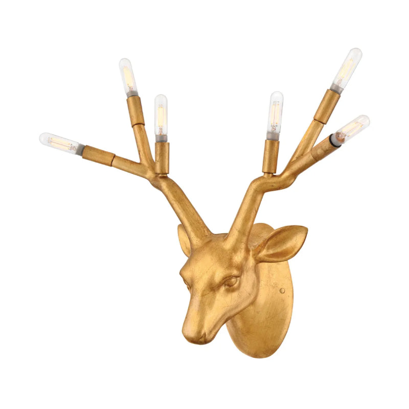 Hinkley 30602 Stag 6-lt 16" Tall LED Wall Sconce - Distressed Brass