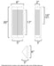 Maxim 30762 Triform 1-lt 20" Tall Outdoor Wall Sconce