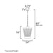 Maxim 30766 Triform 3-lt 14" Outdoor Pendant