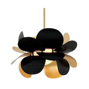 Corbett 308-42 Ginger 1-lt 27" Chandelier-Gold Leaf with Soft Black
