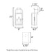 Maxim 30804 Bonham 3-lt 9" Tall Outdoor Wall Sconce