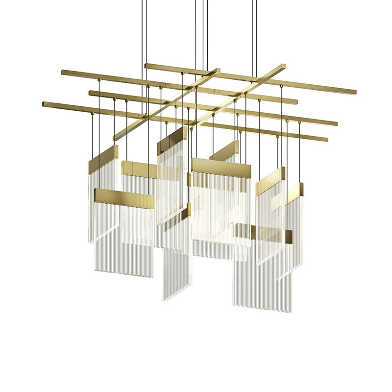 Sonneman 3097 V Panels 11-lt 47" LED Chandelier