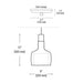 PrentaLux 309 Series 3DP Pendant with Disk Canopy