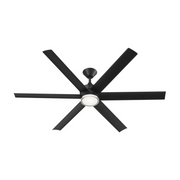 Kichler 310065 Solen 65" Smart Ceiling Fan with LED Light Kit - Matte Black