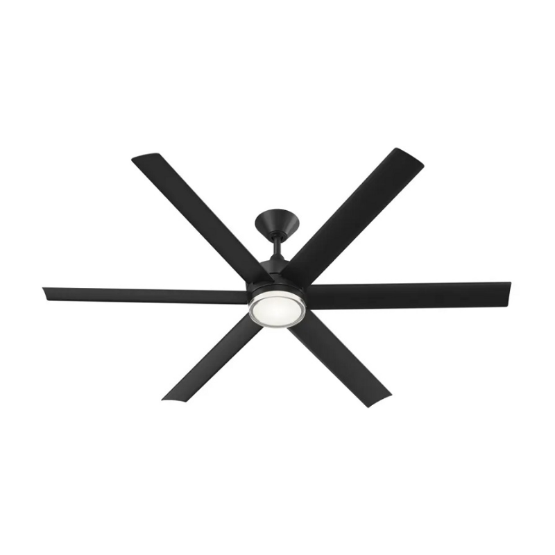 Kichler 310065 Solen 65" Smart Ceiling Fan with LED Light Kit - Matte Black