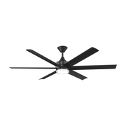 Kichler 310065 Solen 65" Smart Ceiling Fan with LED Light Kit - Matte Black
