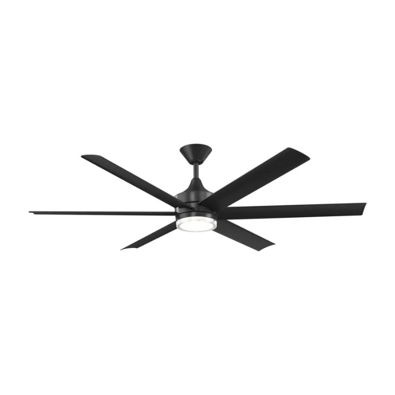 Kichler 310065 Solen 65" Smart Ceiling Fan with LED Light Kit - Matte Black