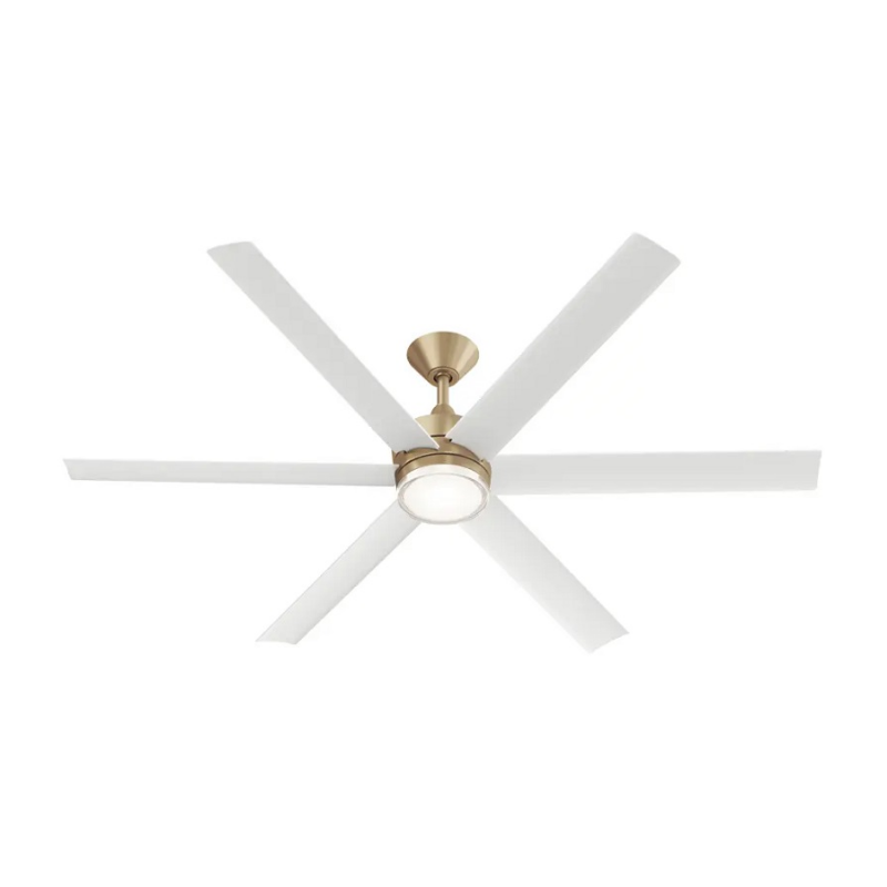 Kichler 310065 Solen 65" Smart Ceiling Fan with LED Light Kit - Champagne Bronze