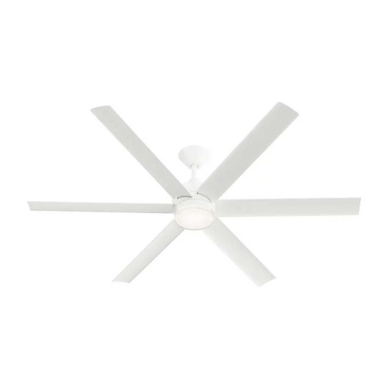 Kichler 310065 Solen 65" Smart Ceiling Fan with LED Light Kit - Matte White