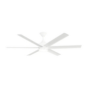 Kichler 310065 Solen 65" Smart Ceiling Fan with LED Light Kit - Matte White