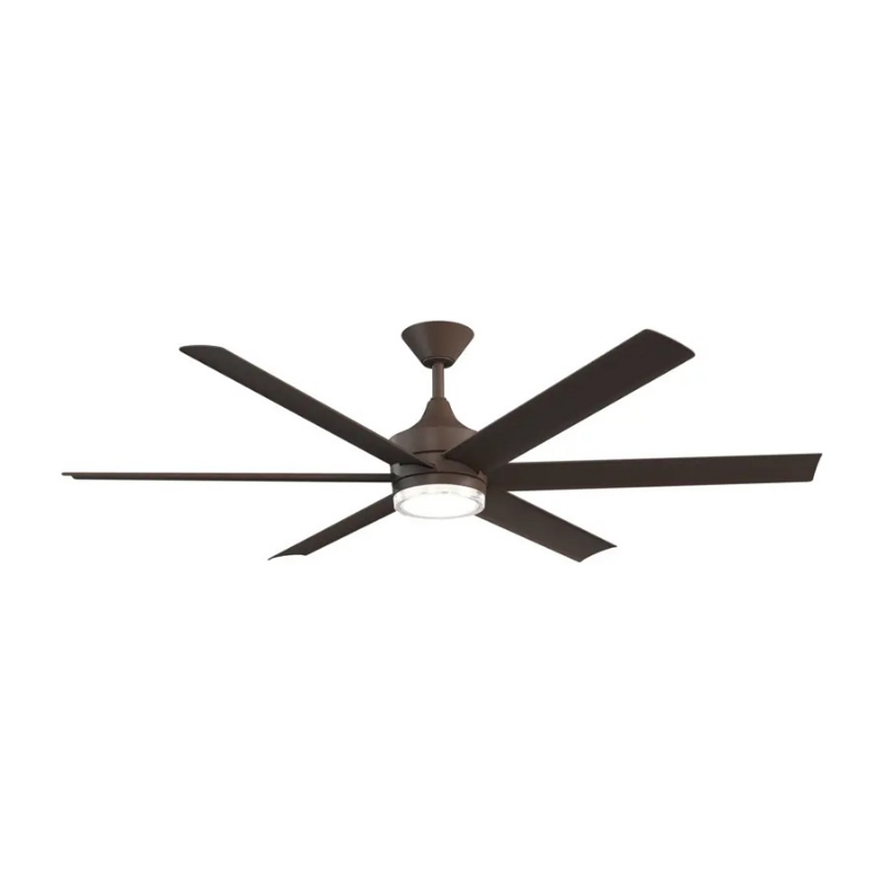 Kichler 310065 Solen 65" Smart Ceiling Fan with LED Light Kit - Satin Natural Bronze