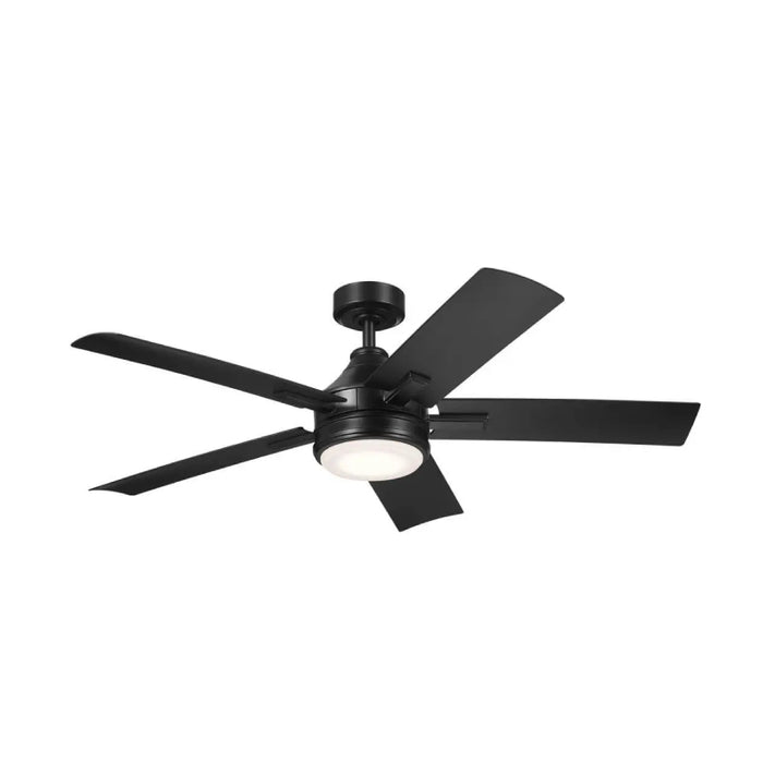 Kichler 310075 Tide 52" Ceiling Fan with LED Light Kit - Satin Black