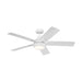 Kichler 310126 Tide 52" Ceiling Fan with LED Light Kit - White