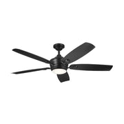 Kichler 310130 Tranquil 56" Ceiling Fan with LED Light Kit - Satin Black