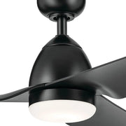 Kichler 310254 Fit 54" Ceiling Fan with LED Light Kit - Satin Black