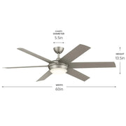 Kichler 310260 Mint 60" Ceiling Fan with LED Light Kit